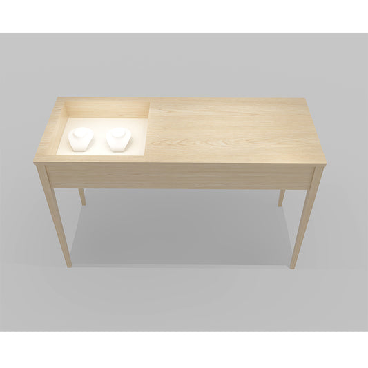 Jewelry reception counter solid wood table