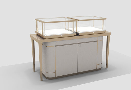 Elegant Jewelry Display Cabinet Wooden Storage Cabinet