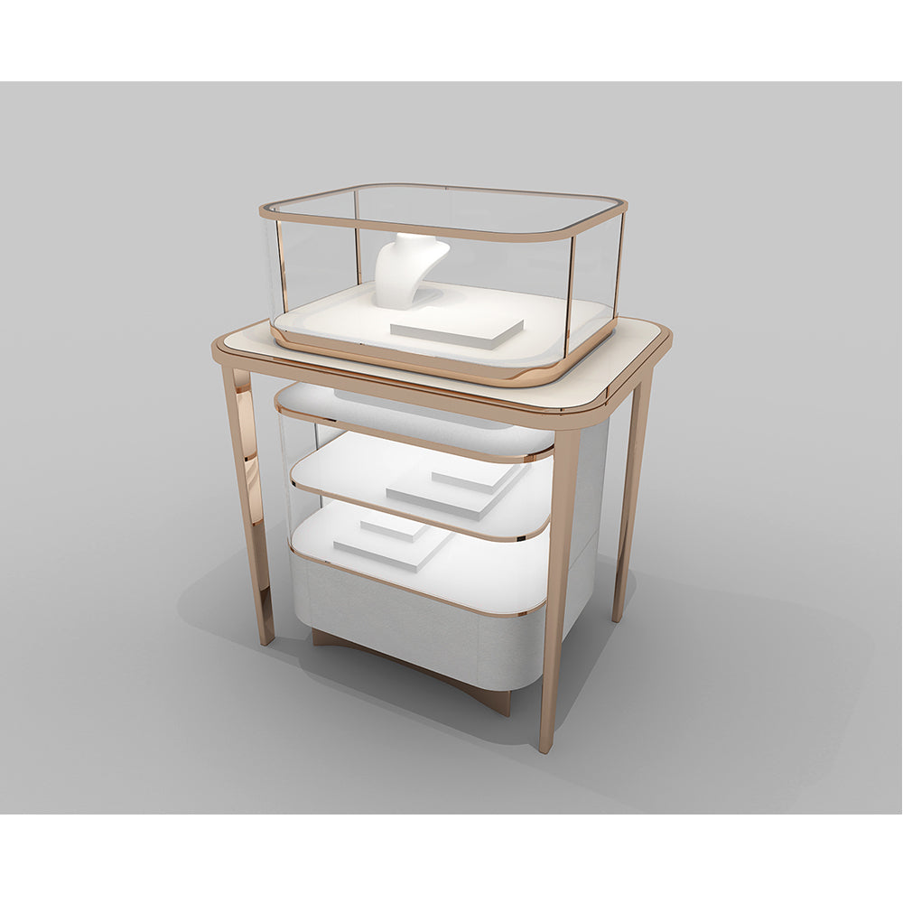 Jewelry short flat cabinet necklace ring diamond display cabinet